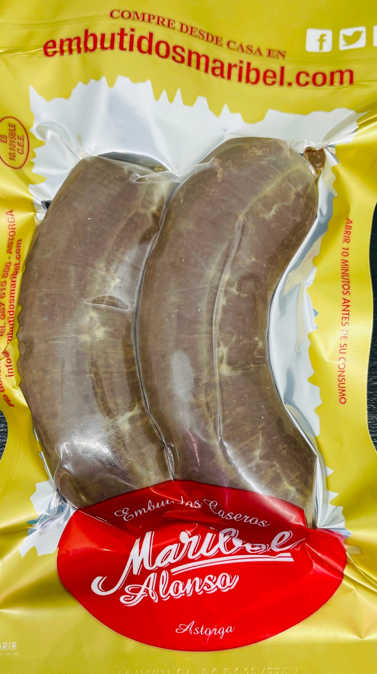 Morcilla fresca de León, 2 uds,