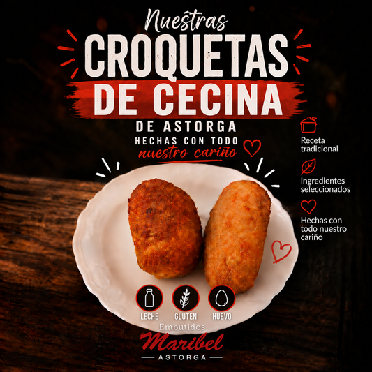 Croquetas de cecina de Astorga