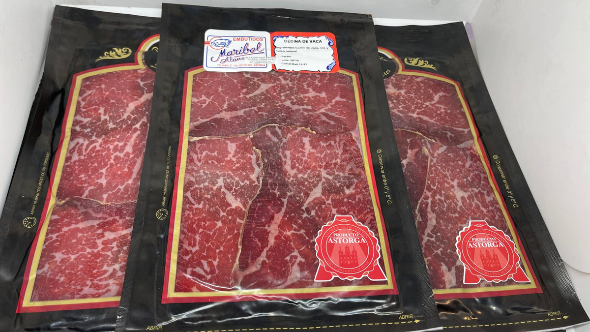 Cecina  ahumada de vaca en lonchas al vacío 150gr