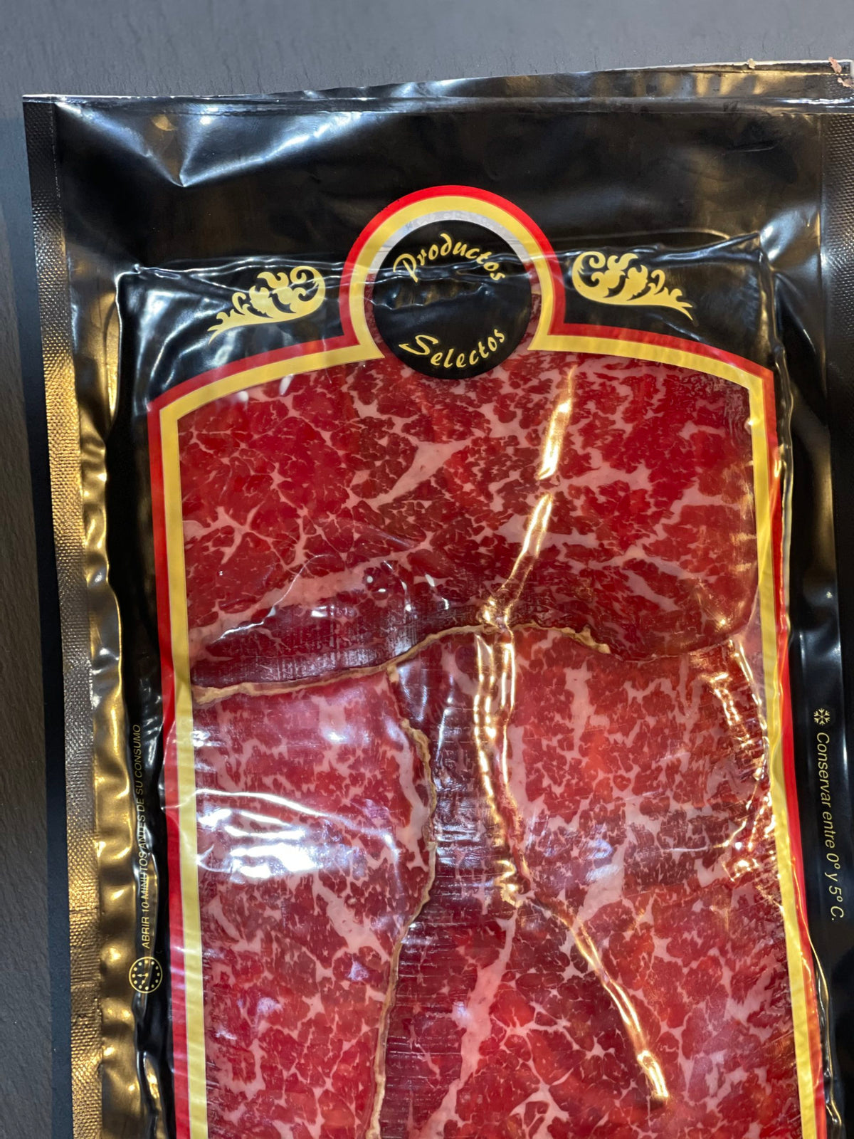 Cecina  ahumada de vaca en lonchas al vacío 150gr