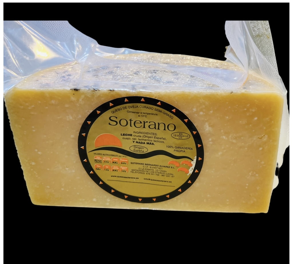 QUESO DE LEÓN SEMICURADO DE OVEJA, 100% GANADERIA PROPIA