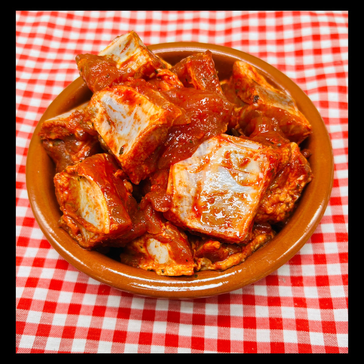 Costilla de cerdo fresca adobada, 500 gr aprox.
