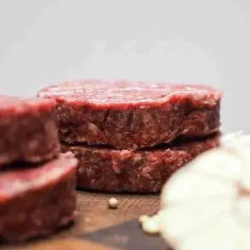 HAMBURGUESA DE VACA MADURADA CON MORCILLA DE LEÓN. 120gr/uni